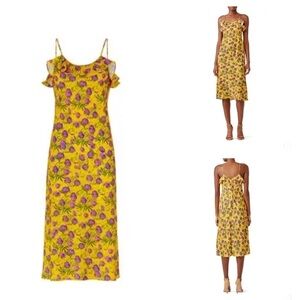 Delfi Collective Dress Savannah Floral Midi Dress XS